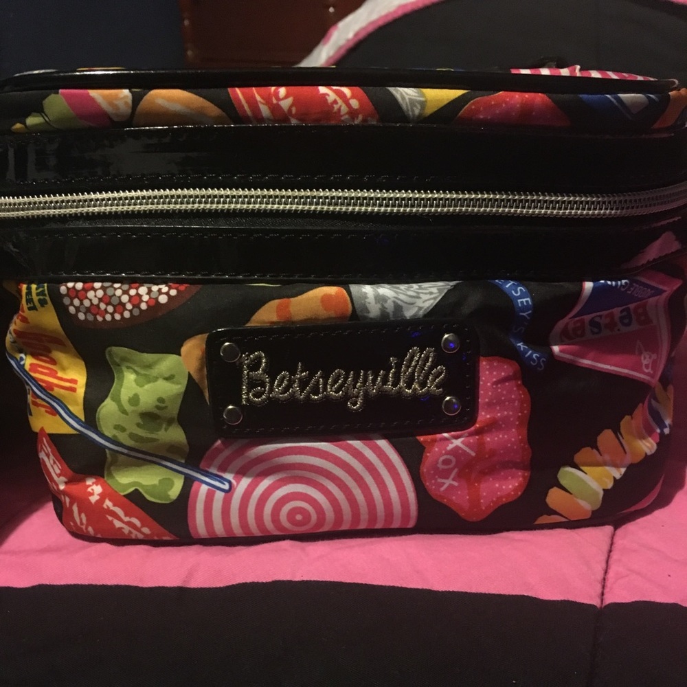 Betsey Johnson Betseyville candy makeup bags